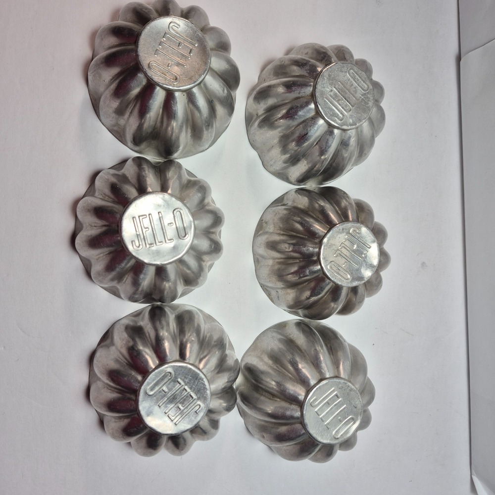 29 Pieces Vintage Aluminum Gelatin Bundt Jello Custard Ring Round Mini Molds - Picture 10 of 10